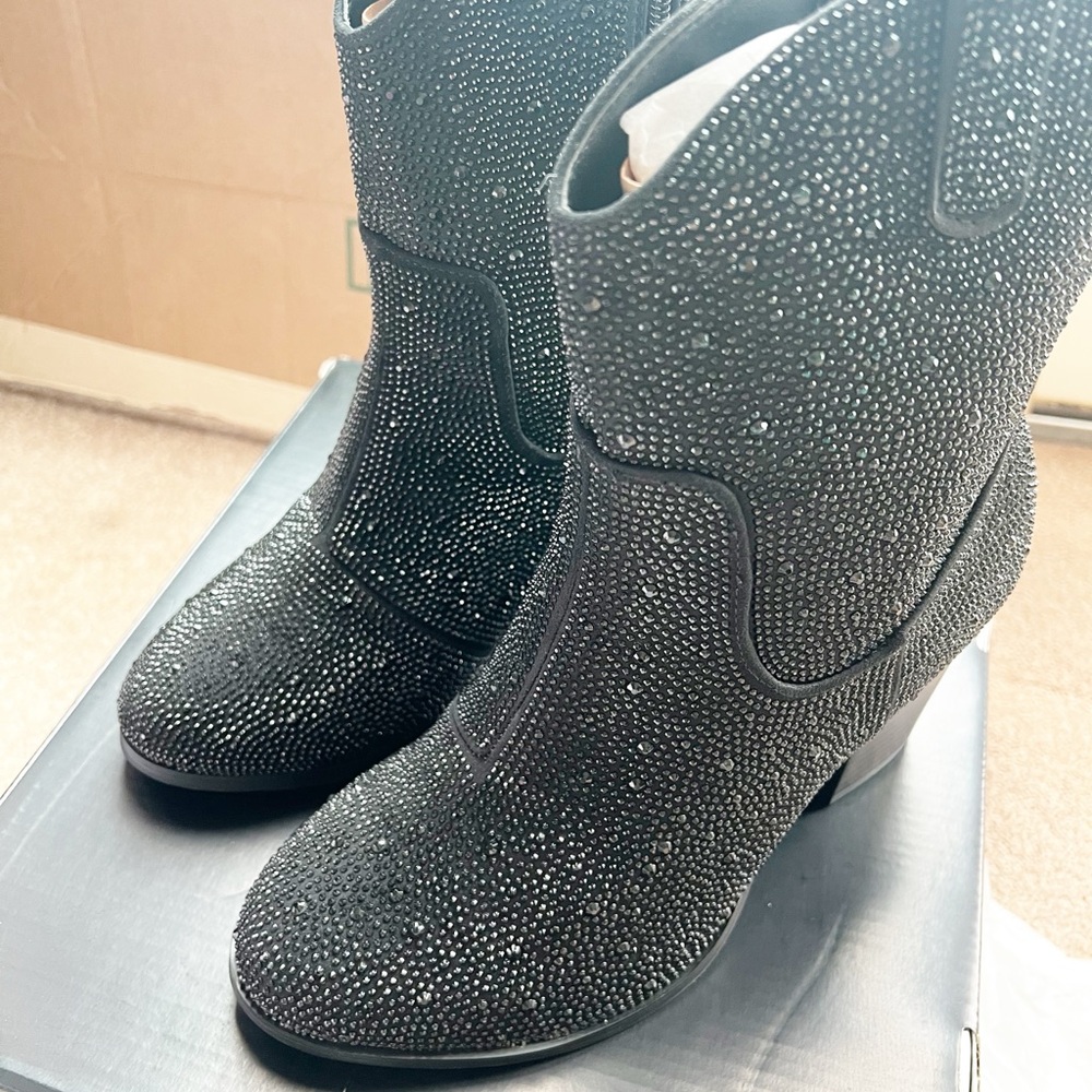 Torrid Embellished Sequins Western Booties